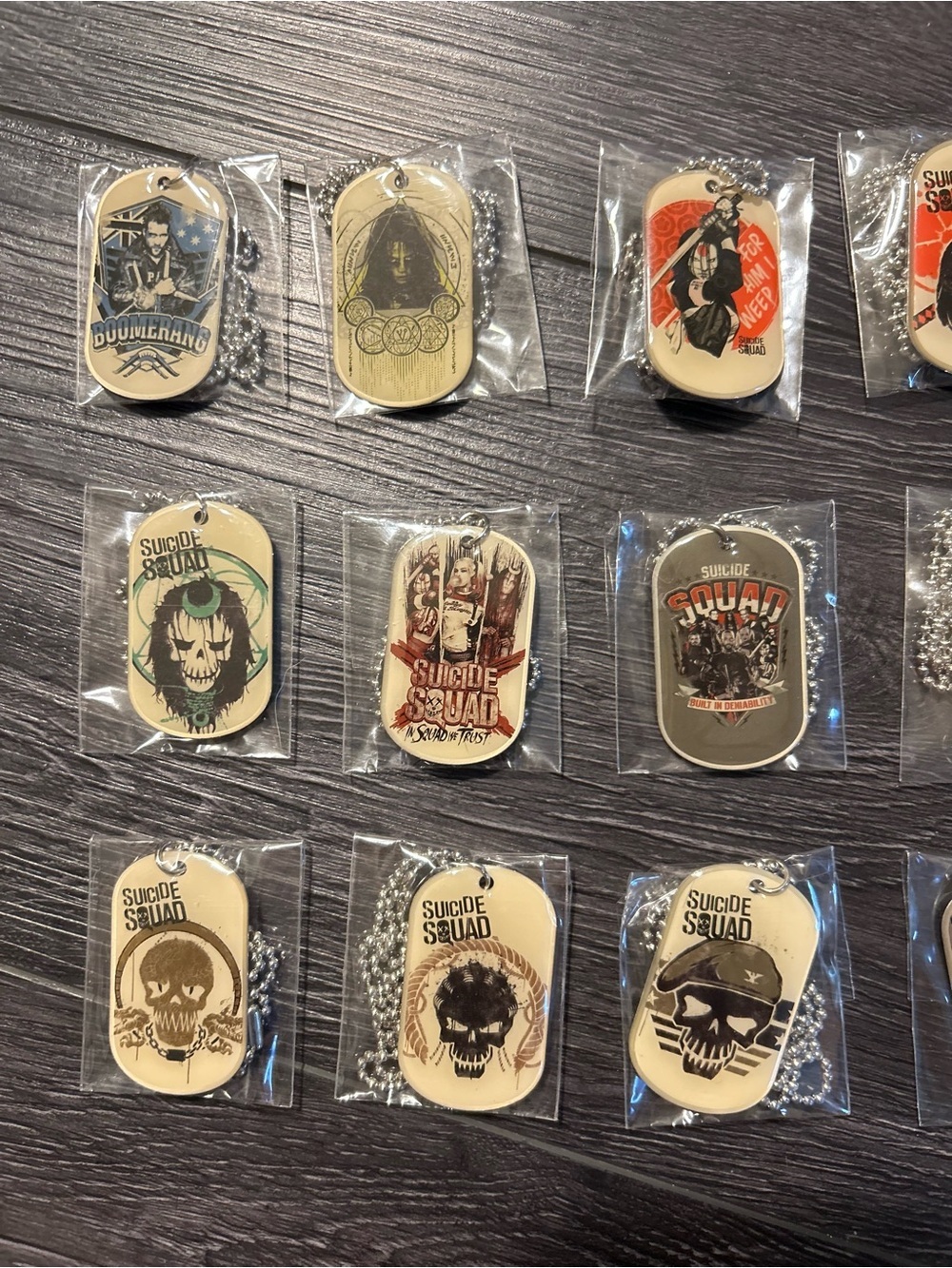 Suicide Squad Dog Tag Necklace Set - Character Graphics - Picture 3 of 4